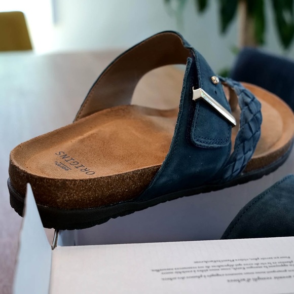 Earth Origins Onida Wide Sandals - Moroccan Blue - Picture 2 of 7